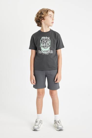 تيشيرت ولادي نص ردن مطبوع