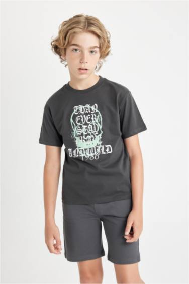 تيشيرت ولادي نص ردن مطبوع