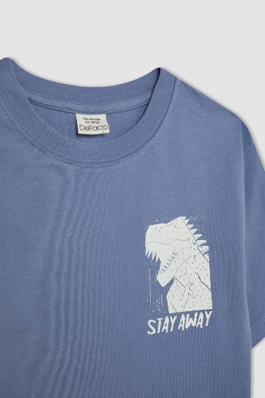 Boy Crew Neck Printed Short Sleeve T-Shirt