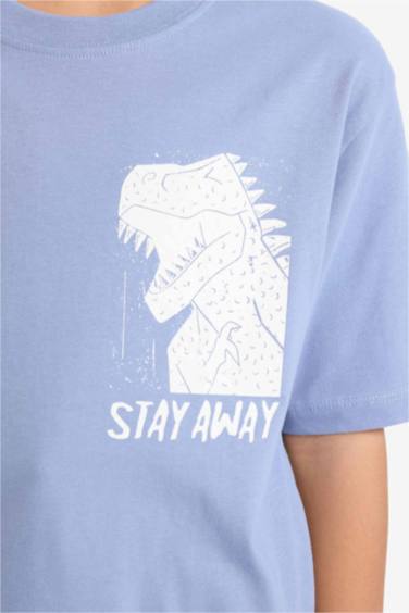 Boy Crew Neck Printed Short Sleeve T-Shirt