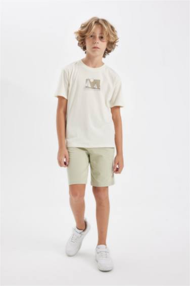 Boy Crew Neck Printed Short Sleeve T-Shirt