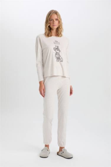 Disney Mickey & Minnie Top Bottom 2 Piece Pajama Set