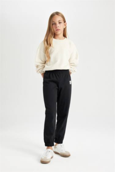 Pantalon de jogging à étiquete pour fille