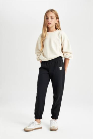 Pantalon de jogging à étiquete pour fille