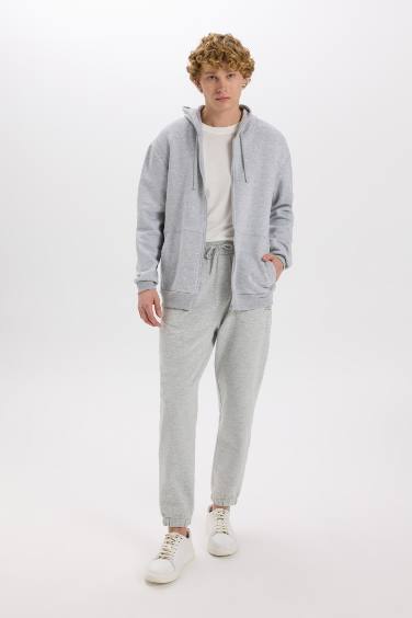 Кардиган комфортного кроя с капюшоном