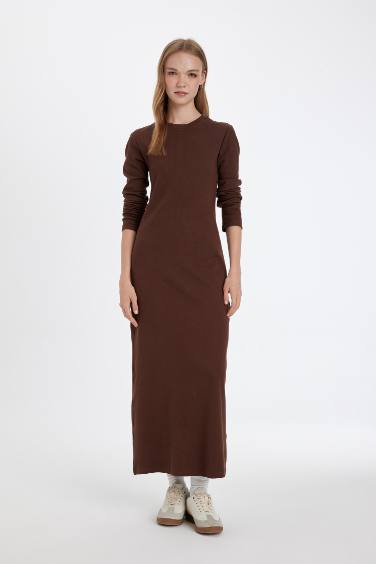 Bodycon Crew Neck Camisole Maxi Dress