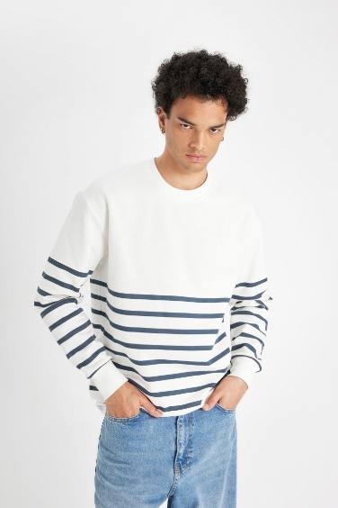 Sweat-shirt coupe Confort Col rond