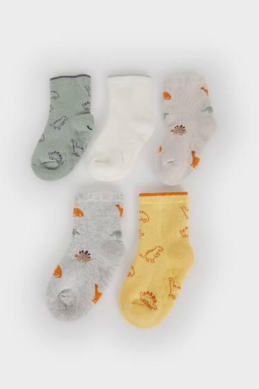 Baby Boy Animal 5 Piece Terry Socks