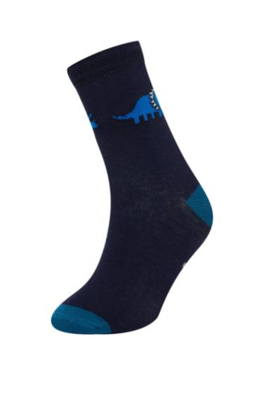 Baby Boy Non Slip Sole 5 Piece Cotton Long Socks