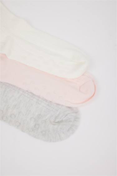 Baby Girl Non Slip Sock 3 Piece Cotton Long Socks