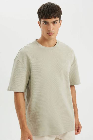 Relax Fit Crew Neck Cotton Basic T-Shirt