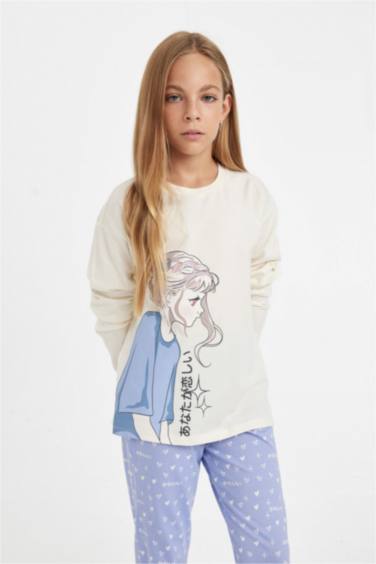 Girl Printed 2 Piece Pajama Set