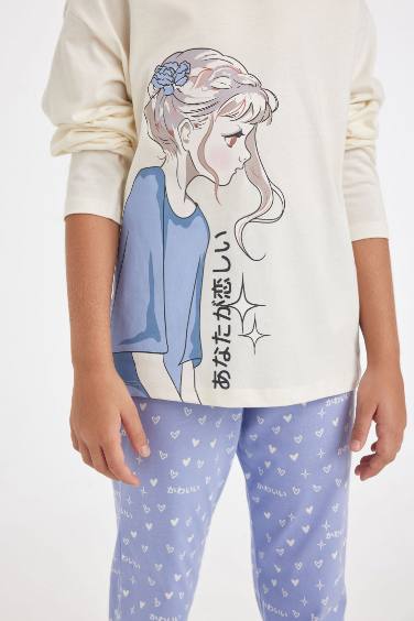 Girl Printed 2 Piece Pajama Set