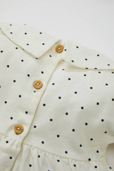 Baby Girl Polka Dot Twill Dress