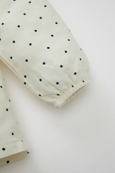 Baby Girl Polka Dot Twill Dress