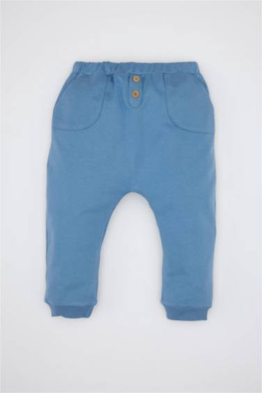 Erkek Bebek 3'lü Takım Zürafa Baskılı Uzun Kollu Tişört Kapüşonlu Sweatshirt Hırka Beli Lastikli Eşofman Altı