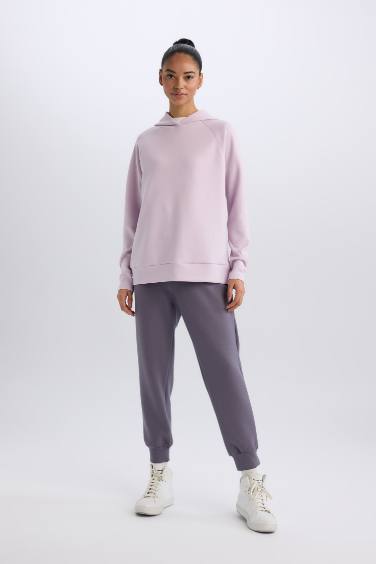 سويت شيرت رياضي قصة عادية ردن طويل من DeFactoFit