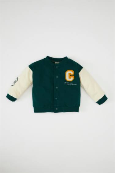 Baby Boy College Collar Bomber Jacket