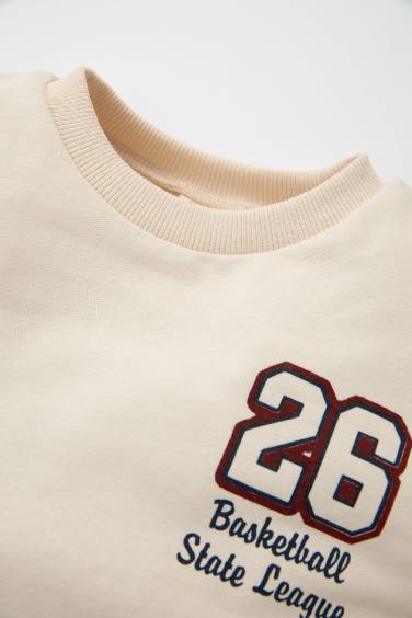 Boy Baby Printed Sweatshirt Sweatpants 2 Piece Set