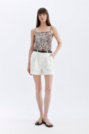 Short Chino Taille Haute