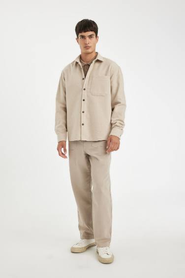 поло жаға Ұзын жеңді көйлек