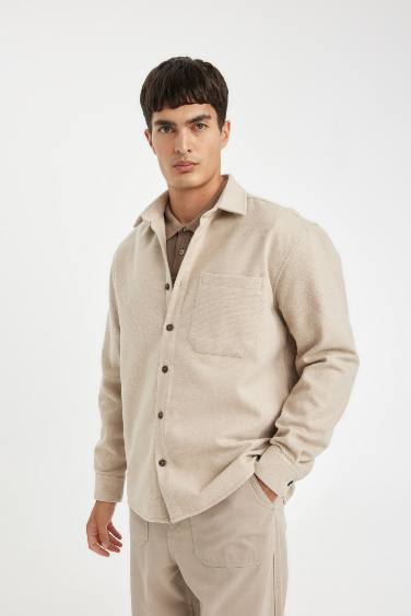 поло жаға Ұзын жеңді көйлек