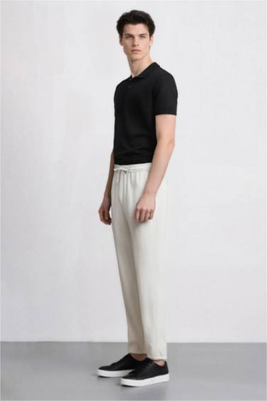 بنطلون جوجر صيفي قطن سليم فيت ورجل ضيقة