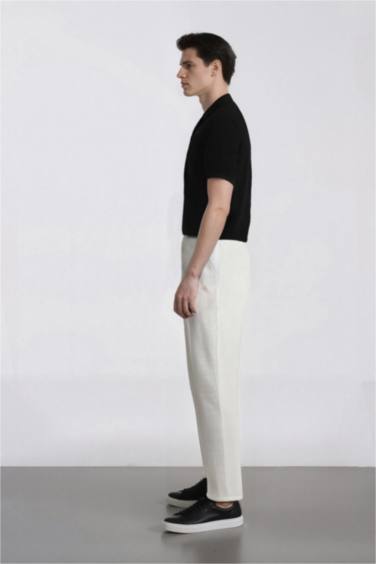 بنطلون جوجر صيفي قطن سليم فيت ورجل ضيقة