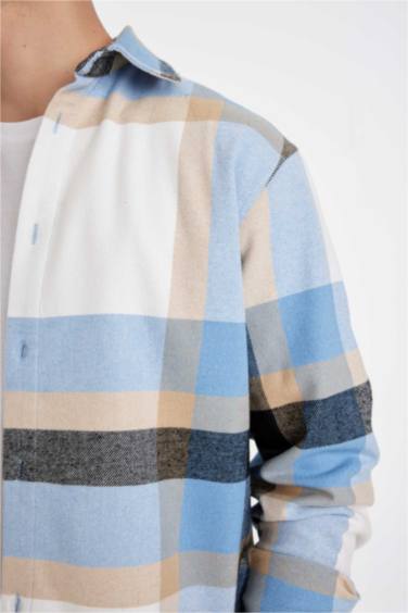 Regular Fit Plaid Lumberjack Long Sleeve Shirt