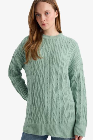 Regular Fit Knitwear Crew Neck Tunic