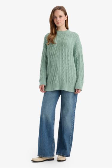 Regular Fit Knitwear Crew Neck Tunic