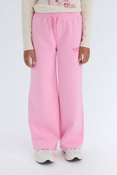 سروال قماش سميك واسع