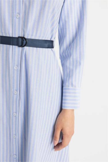 Shirt Collar Poplin Dress