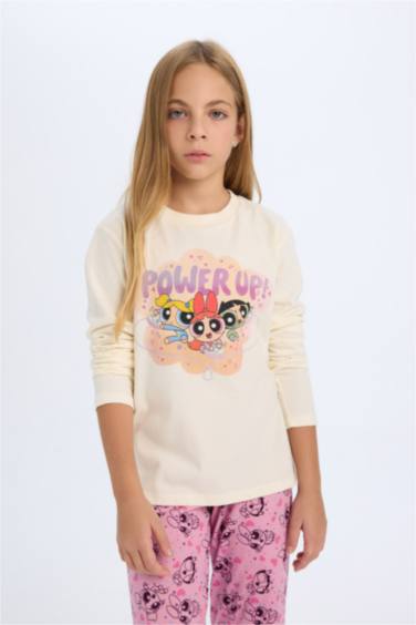 PowerPuff Regular Fit Long Sleeve 2 Piece Pajama Set