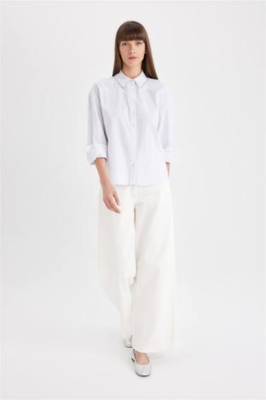 үлкен пішім Ұзын жеңді көйлек