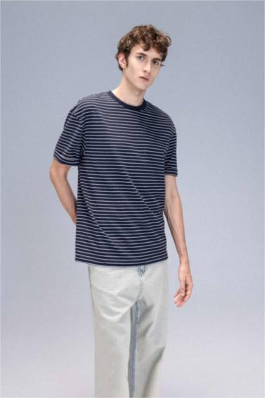 дөңгелек жаға 2 жіп Қысқа жеңді футболка