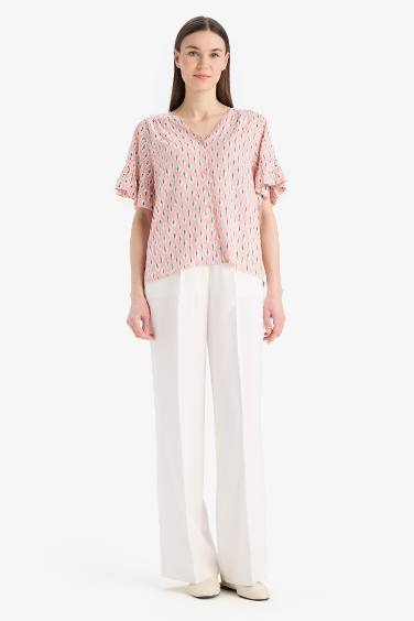 Regular Fit V-Neck Short Sleeve Shirt