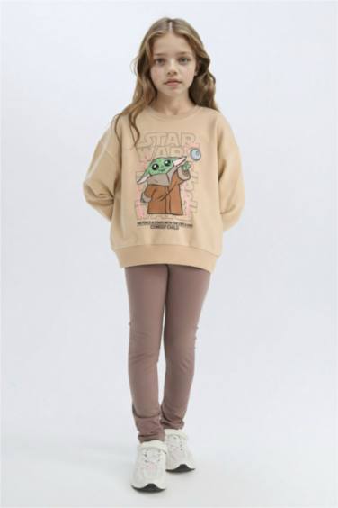 Girl Star Wars-Mandalorian Relax Fit Crew Neck Sweatshirt