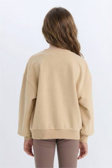 Girl Star Wars-Mandalorian Relax Fit Crew Neck Sweatshirt