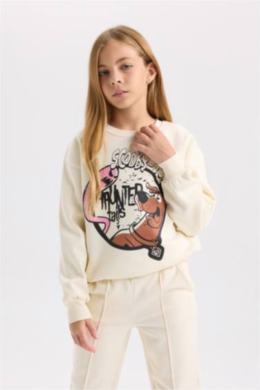 سويت شيرت قصة مريحة برقبة مستديرة من سكوبي دو