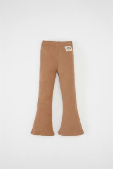 طقم بناتي مخطط سويت شيرت وليجن قصة عادية - قطعتين