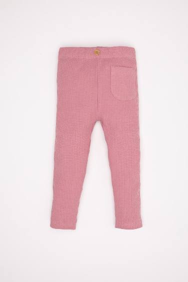 طقم بناتي سويت شيرت وسروال بطبعة شعار - قطعتين