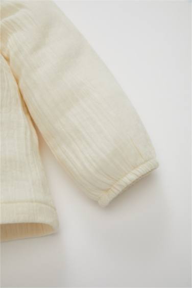 Baby Girl Baby Collar Long Sleeve Shirt