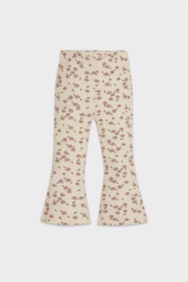 Baby Girl Regular Fit Flower Leggings