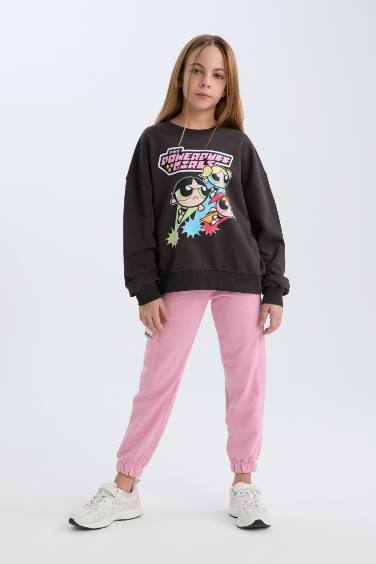 Girl Elastic Waist Cargo Jogger Sweatpants