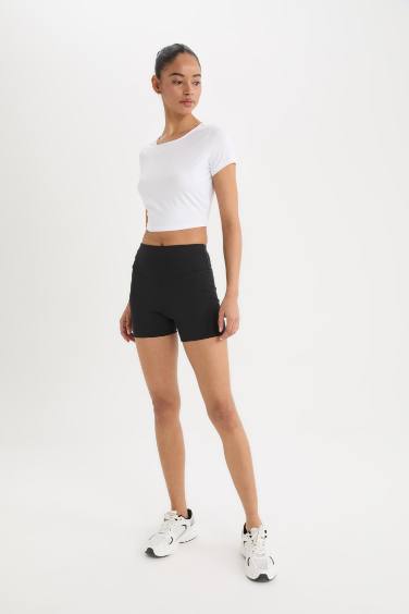 ليجن قصير رياضي اسود من DeFactoFit