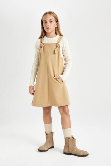 Girl Pocketed Jumpsuit Dress