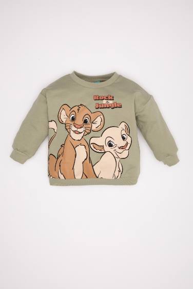 Erkek Bebek Disney Lion King Bisiklet Yaka Sweatshirt