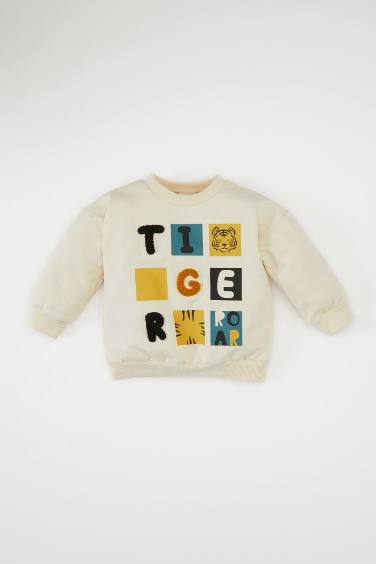 Baby Boy Crew Neck Printed Sweatshirt