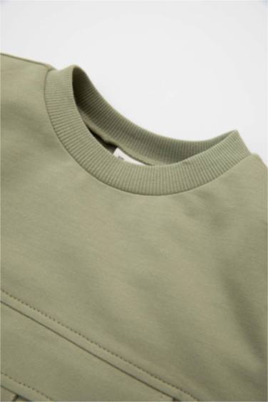 طقم بيبي اولادي سويت شيرت وسويت بانتس - قطعتين